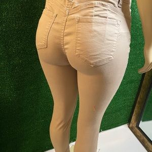 Khaki Uniform Skinny Jeans Size 9